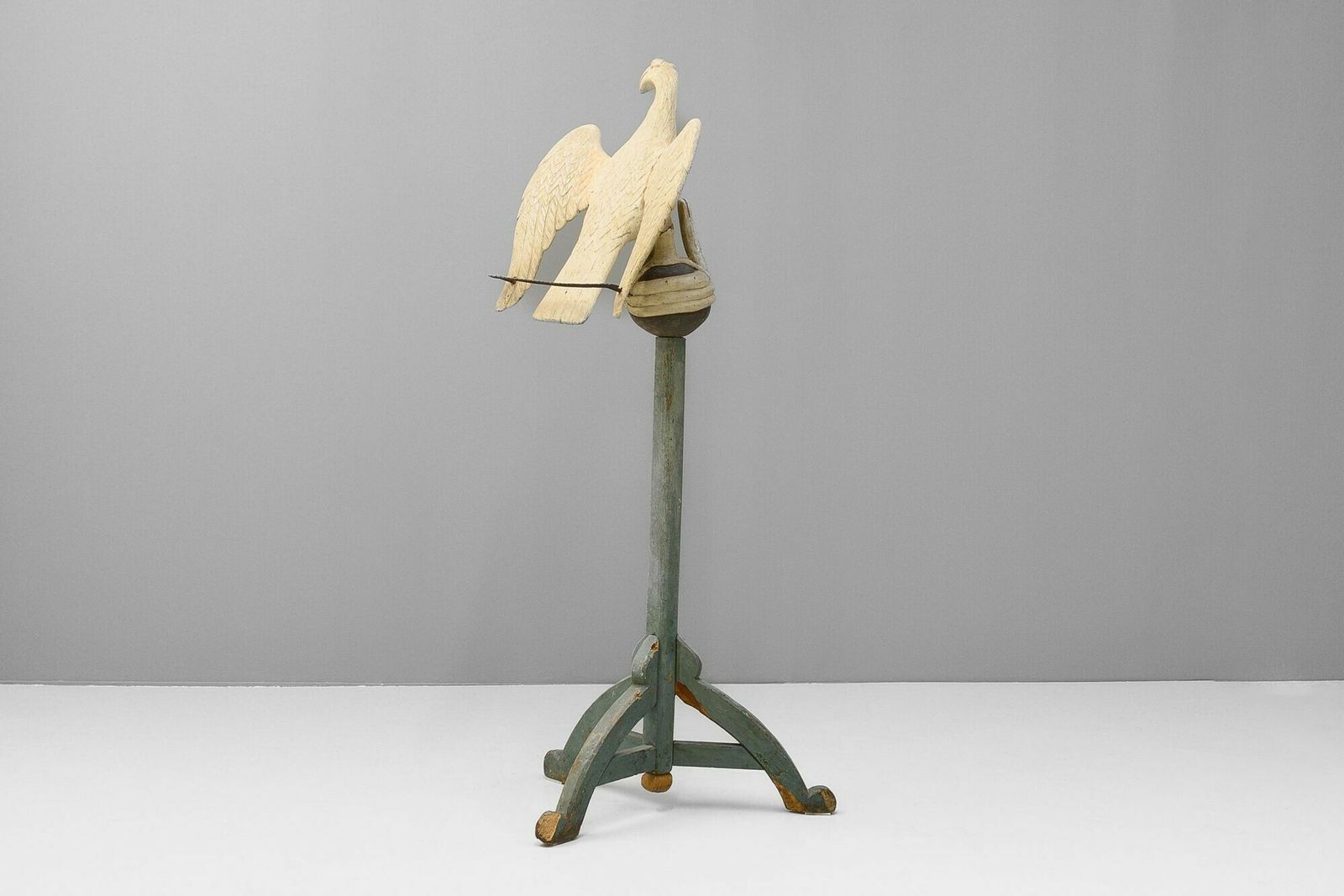 Carved Wooden Eagle Lectern, 1800s photo furniture