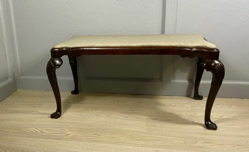 Edwardian Long Mahogany Window Seat photo 675.0