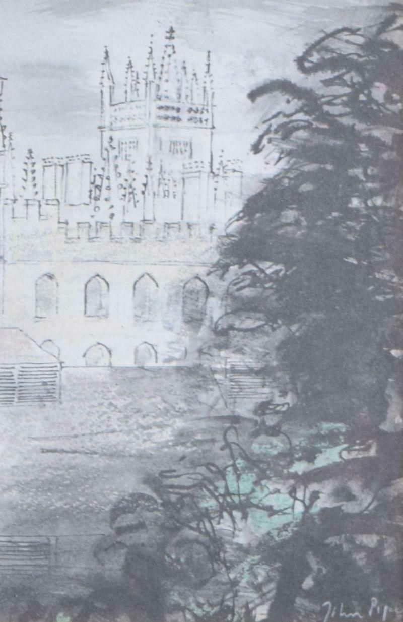 John Piper Ch All Souls (View From Queen's College, Oxford) John Piper 1972 Lithograph 1972 photo Art