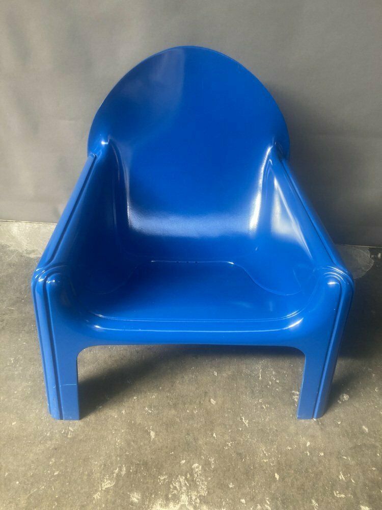 Blue Model 4794 Armchair By Gae Aulenti For Kartell, 1974 photo furniture