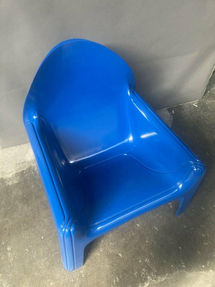 Blue Model 4794 Armchair By Gae Aulenti For Kartell, 1974 photo vinterior