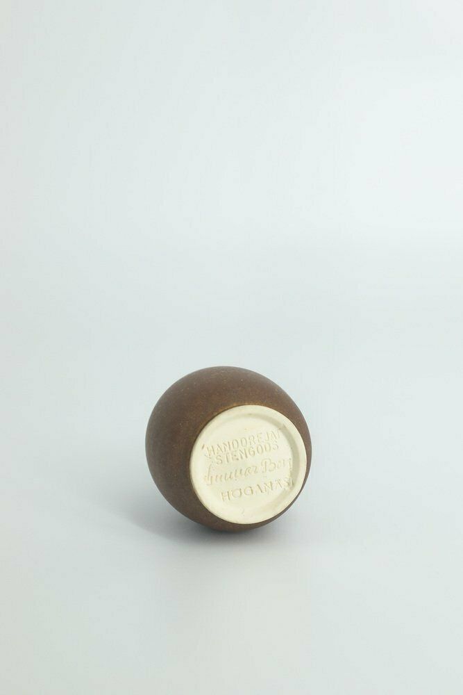 Small Mid Century Scandinavian Modern Collectible Brown Stoneware Vases By Gunnar Borg For Höganäs Ceramics, 1960s, Set Of 4 photo buy