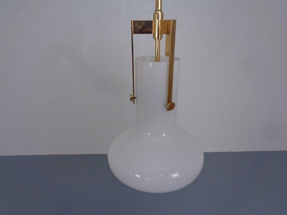 photo vintage Murano Pendant Lamp By Ignazio Gardella For Azucena, Italy, 1950s