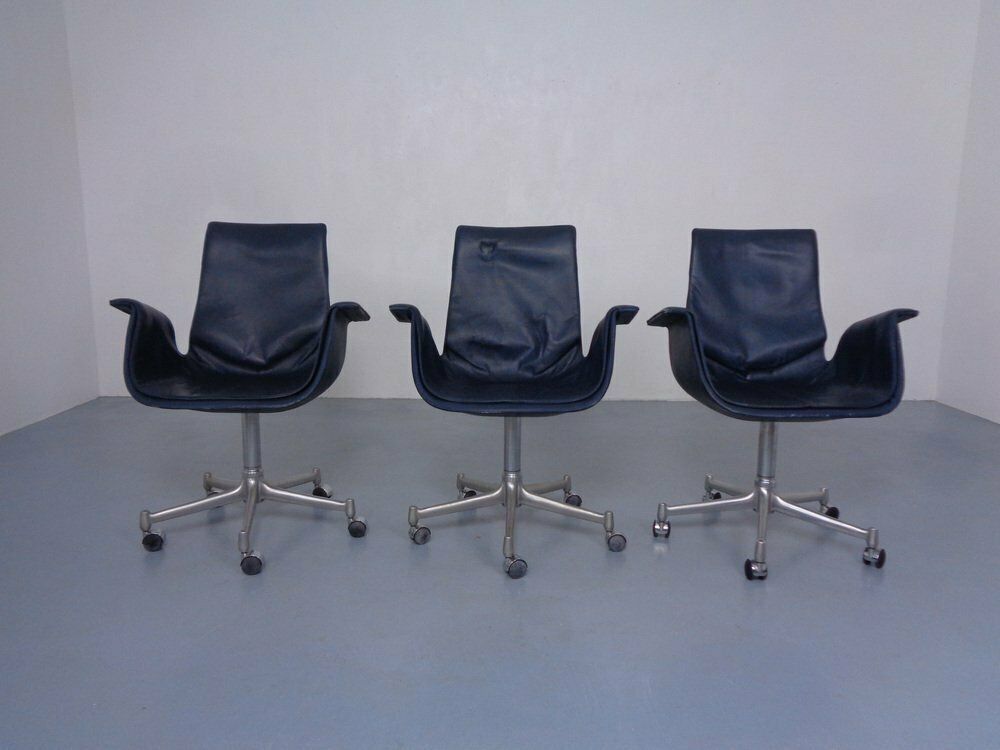 Modell 6727 Bird Chairs From Preben Fabricius & Jørgen Kastholm For Kill International, 1960s, Set Of 3