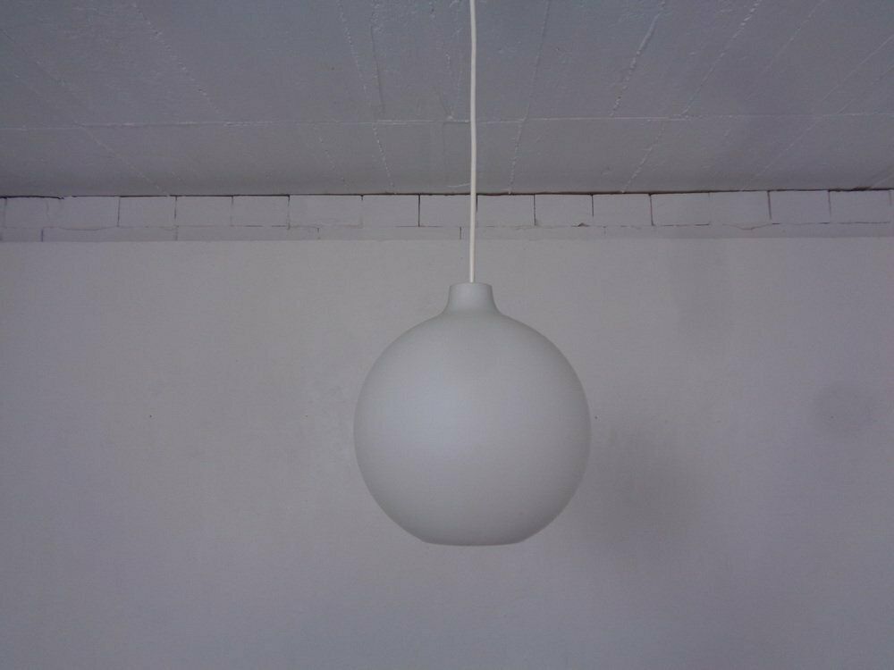 Opaline Glass Satellite Pendant Lamps By Vilhelm Wohlert For Louis Poulsen, 1960s, Set Of 2