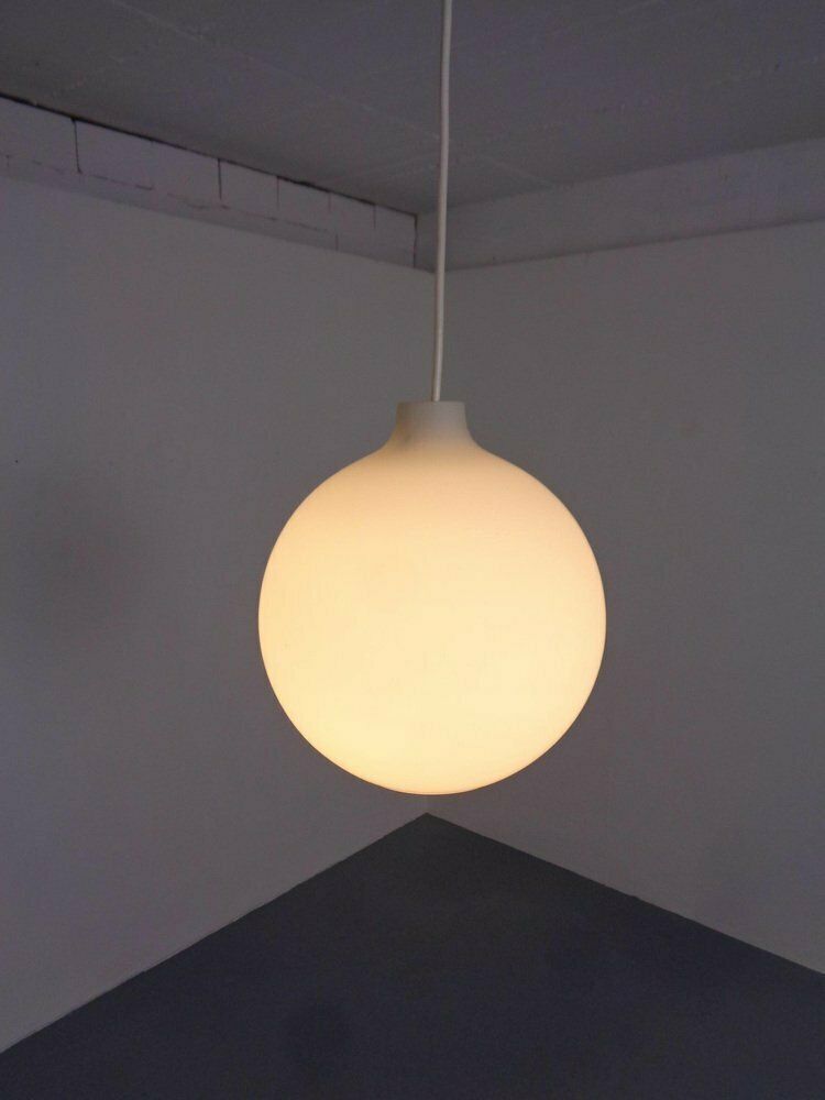 Opaline Glass Satellite Pendant Lamps By Vilhelm Wohlert For Louis Poulsen, 1960s, Set Of 2 photo Lighting