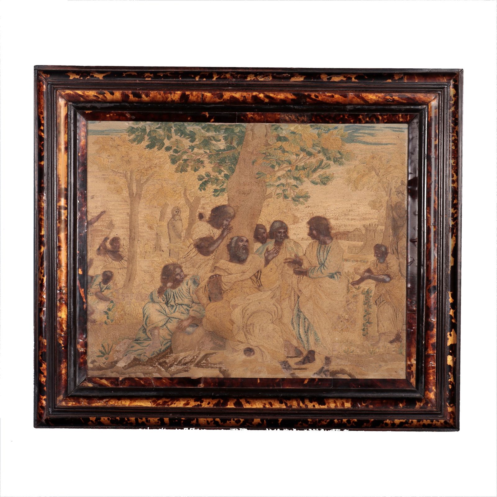 Plato's Academy Silk Tapestry Italy XVII XVIII Century