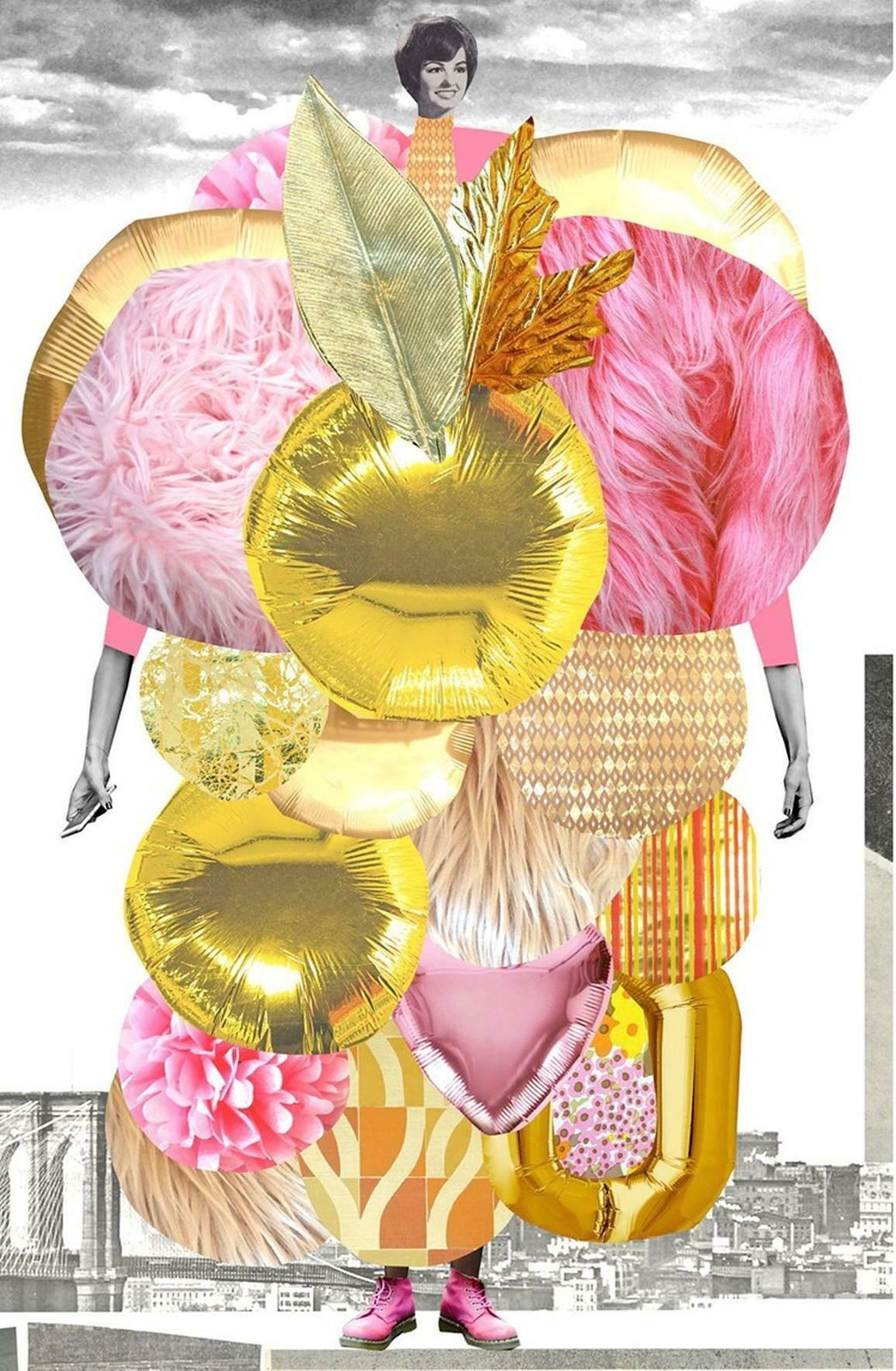 Johanna Goodman Catalogue Of Imaginary Beings Plate 14   Valentine, Digital Print, Balloons