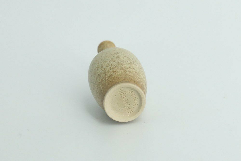 Kleine Mid Century Scandinavisch Moderne Verzamelbare Bruine Stoneware Vazen Van Gunnar Borg Voor Höganäs Ceramics, Jaren 1960, Set Van 4 photo vinterior