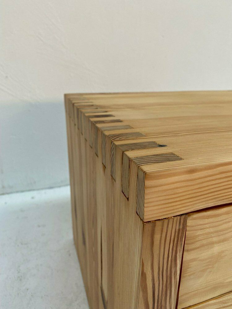 Pine Chest Of Drawers Or Bedside Table By Ate Van Apeldoorn For Houtwerk Hattem, 1970s photo for sale