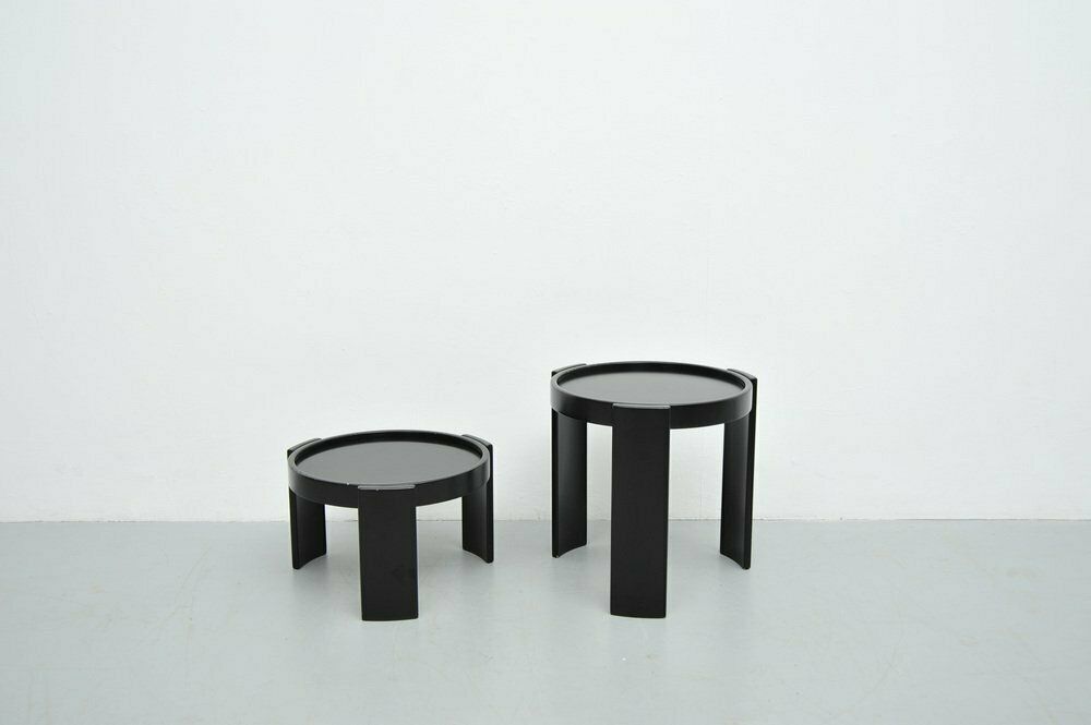 Model 780/783 Tables By Gianfranco Frattini For Cassina, Set Of 2