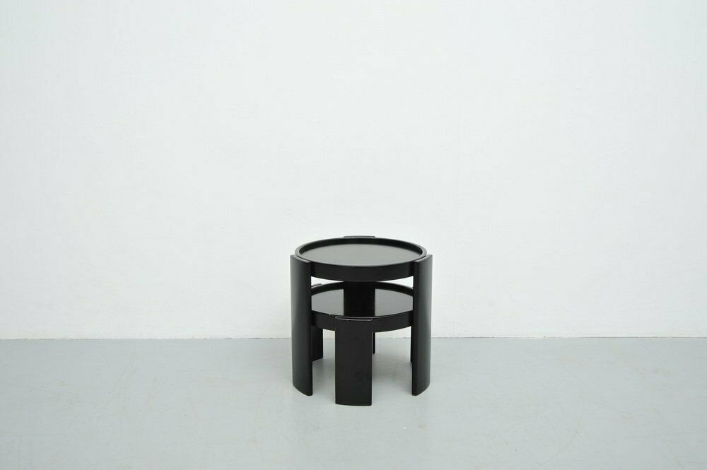 Model 780/783 Tables By Gianfranco Frattini For Cassina, Set Of 2 photo for sale