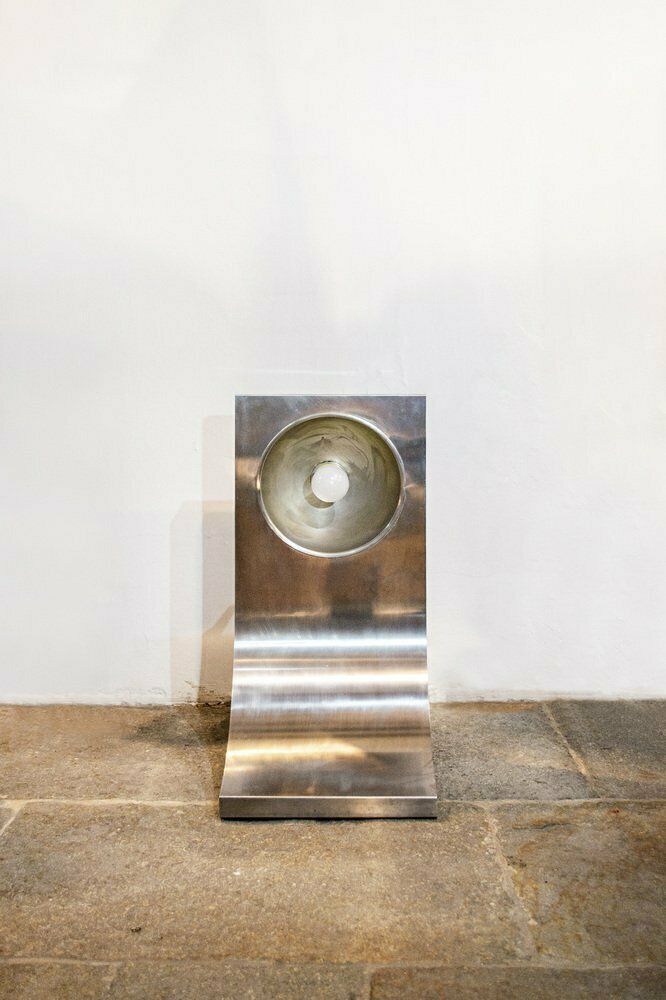 Space Age Lamp In Roestvrij Staal, Jaren 1970 photo furniture
