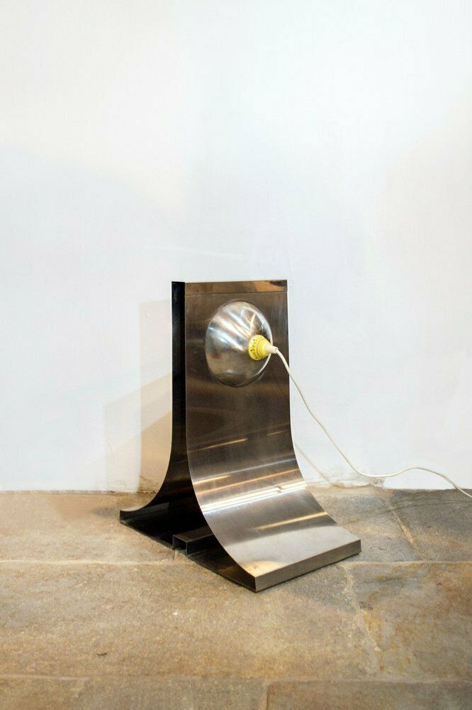 Space Age Lamp In Roestvrij Staal, Jaren 1970 photo for sale