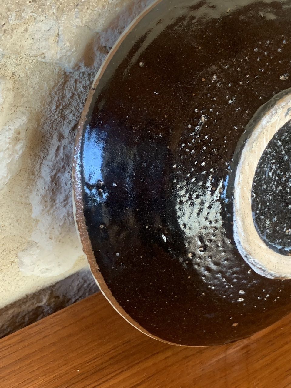 photo furniture Mid Century, Glazed Bullseye Earthenware Bowl, California, USA, 1960s