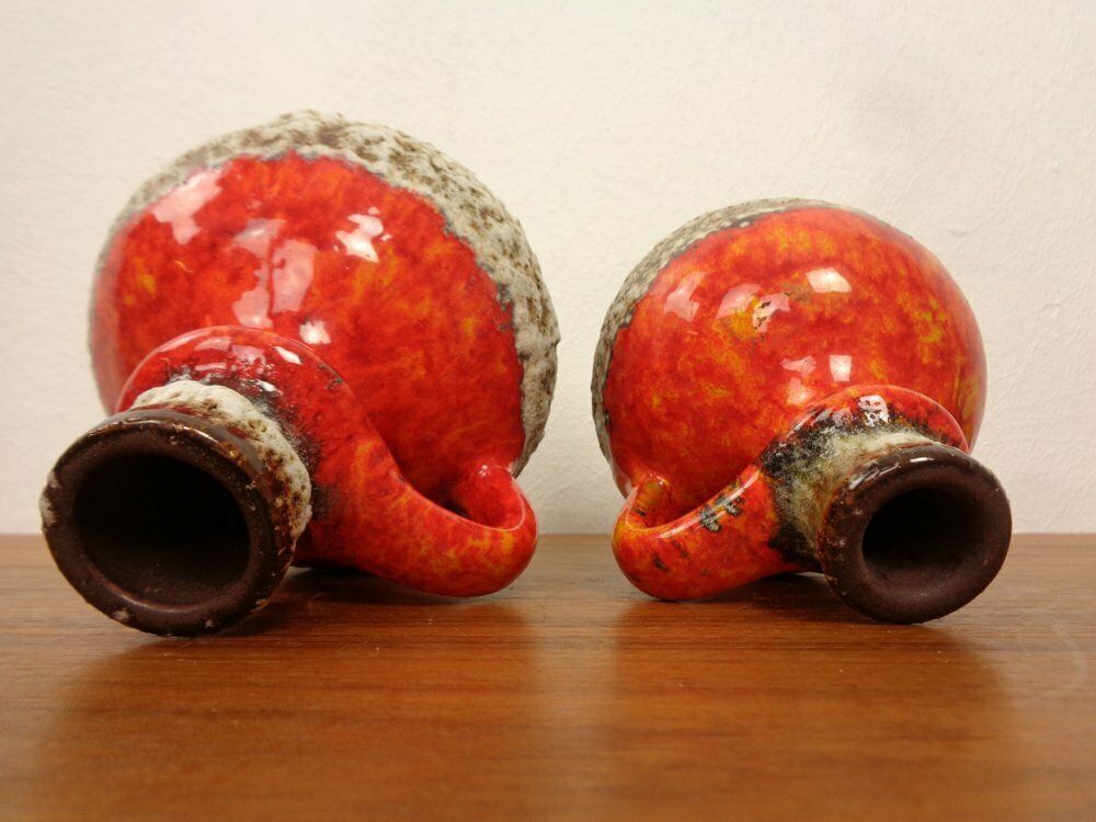 137.0 Fat Lava Ceramic Vases From Jopeko, 1970s, Set Of 2 photo
