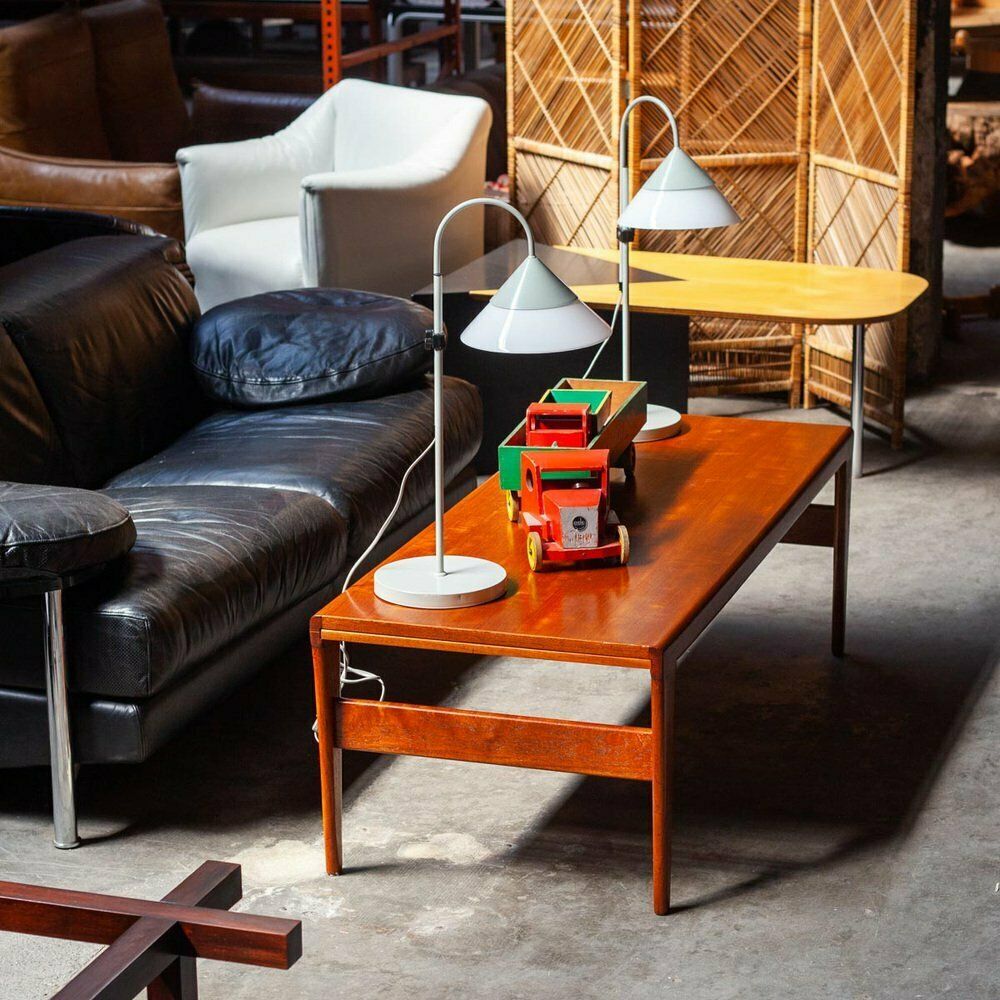 Mid Century Danish Extendable Coffee Table In Teak By Illum Wikkelso For Koefoeds Mobelfabrik, 1960s photo Furniture