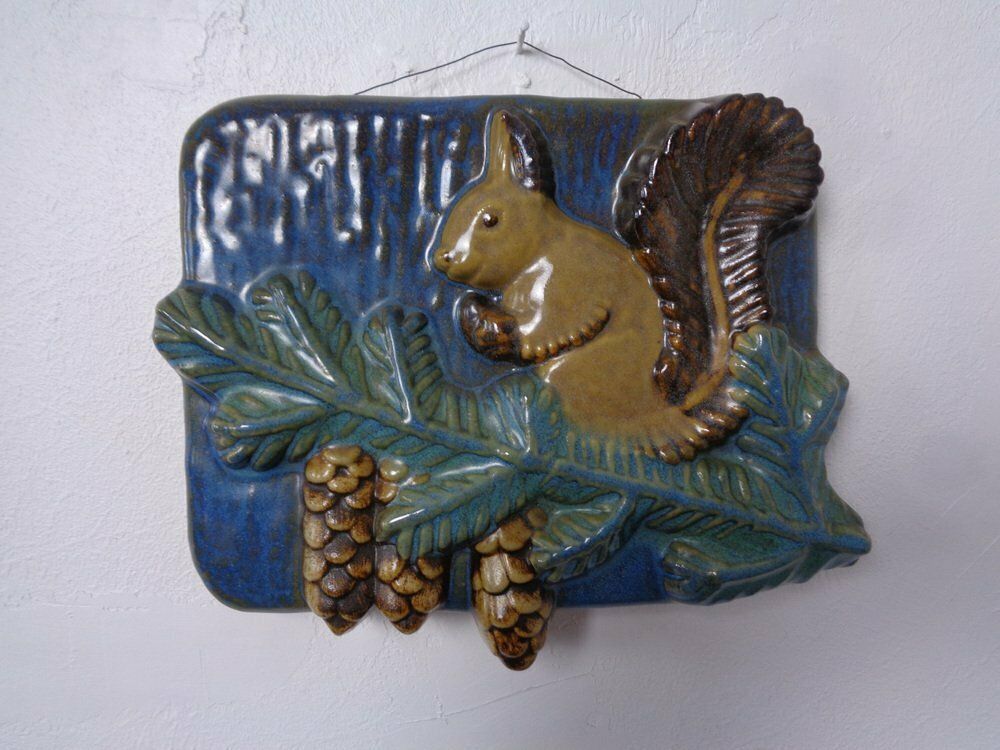 Stoneware Studio Ceramic Wall Plaque From Ego Lidköping, Sweden, 1960s, 1970s