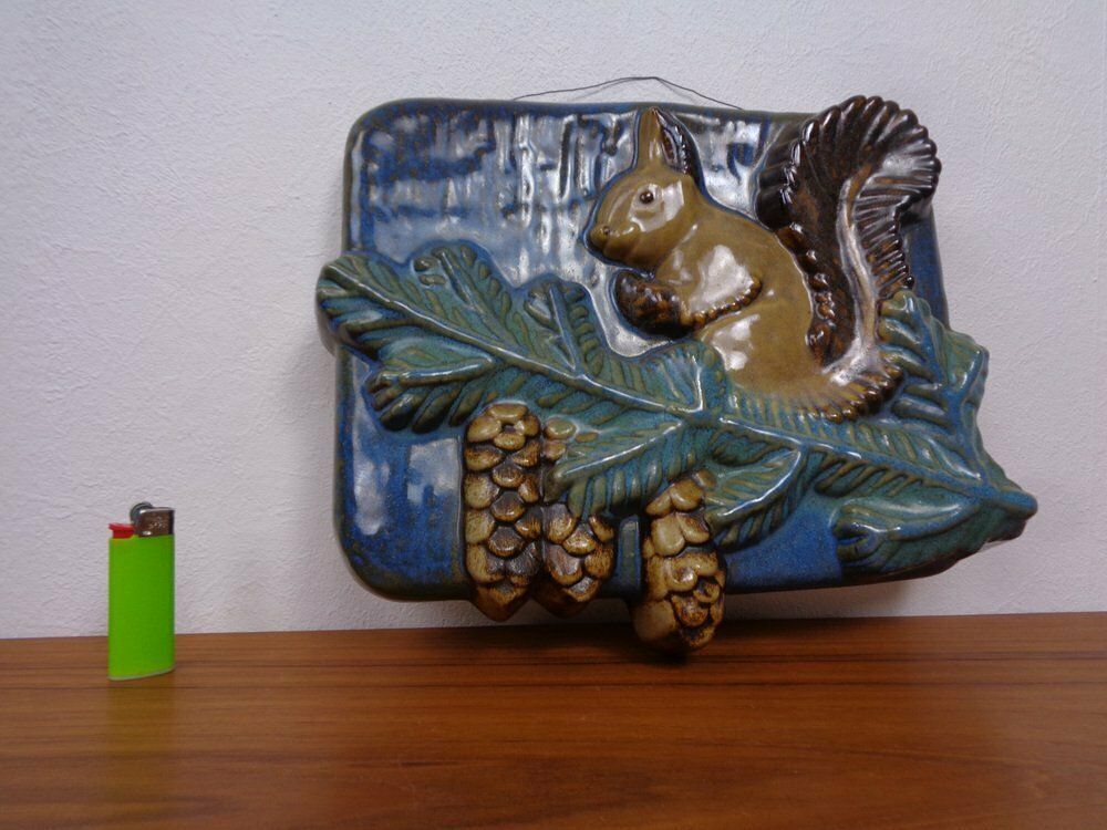 Stoneware Studio Ceramic Wall Plaque From Ego Lidköping, Sweden, 1960s, 1970s photo for sale