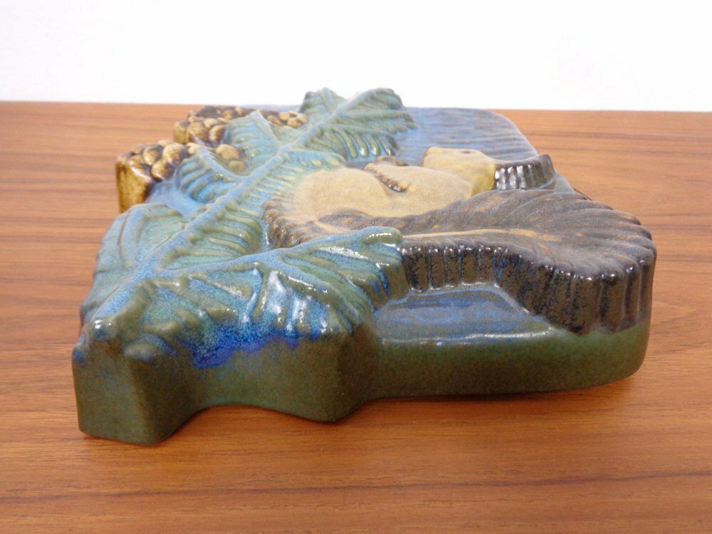 photo vinterior Stoneware Studio Ceramic Wall Plaque From Ego Lidköping, Sweden, 1960s, 1970s