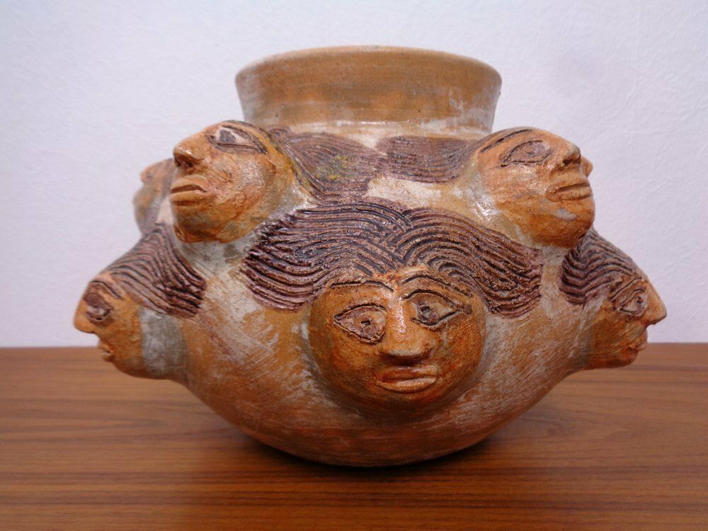 Studio Ceramic Vase By Dolores Porras, Mexico, 1990s