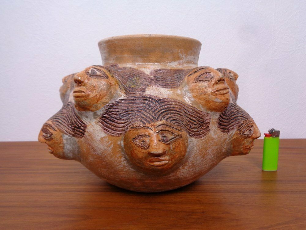 Studio Ceramic Vase By Dolores Porras, Mexico, 1990s photo for sale