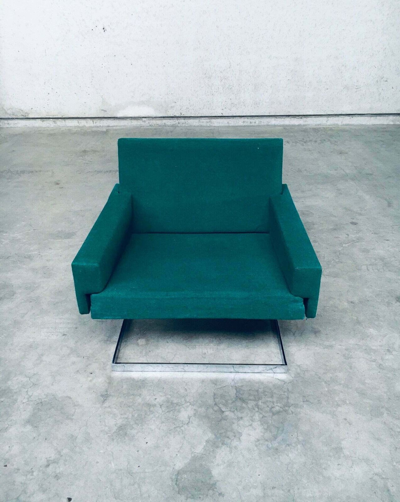 Furniture 1960's Midcentury Modern Belgian Design Floating Lounge Chair photo