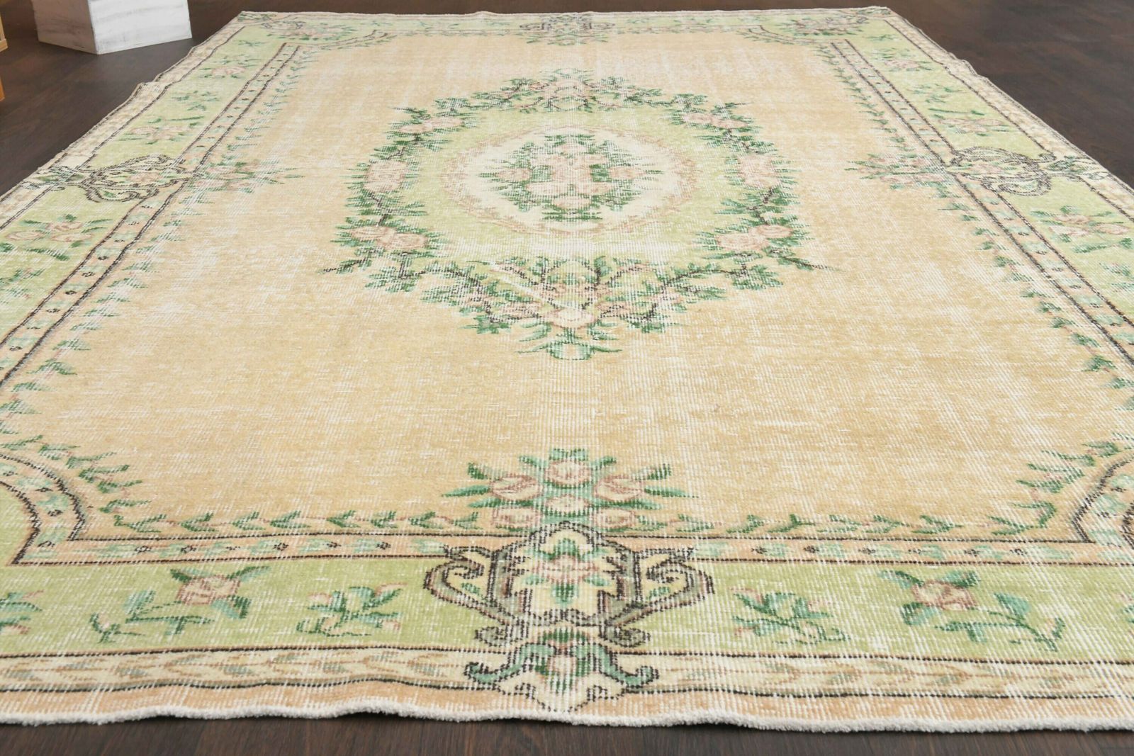 6.1x9.4 Ft Turkish Area Rug, Anatolian Area Rug, Oushak Rug 6x9, Living Room Rug, 6x9 Rug, Bedroom Large Rug, Faded Rug, Bohemian Area Rug photo 466.0