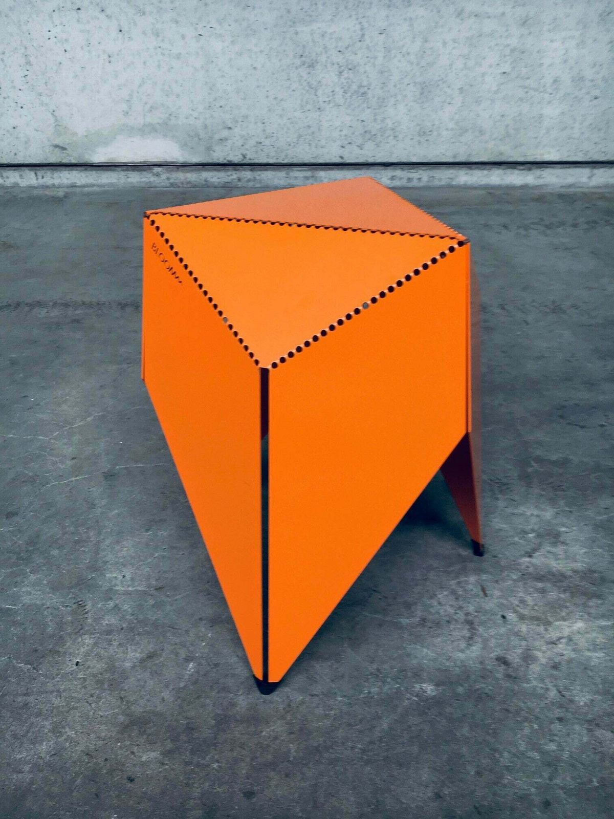 Rare Dutch School Design Project "Bloomm" Origami Side Table photo vintage