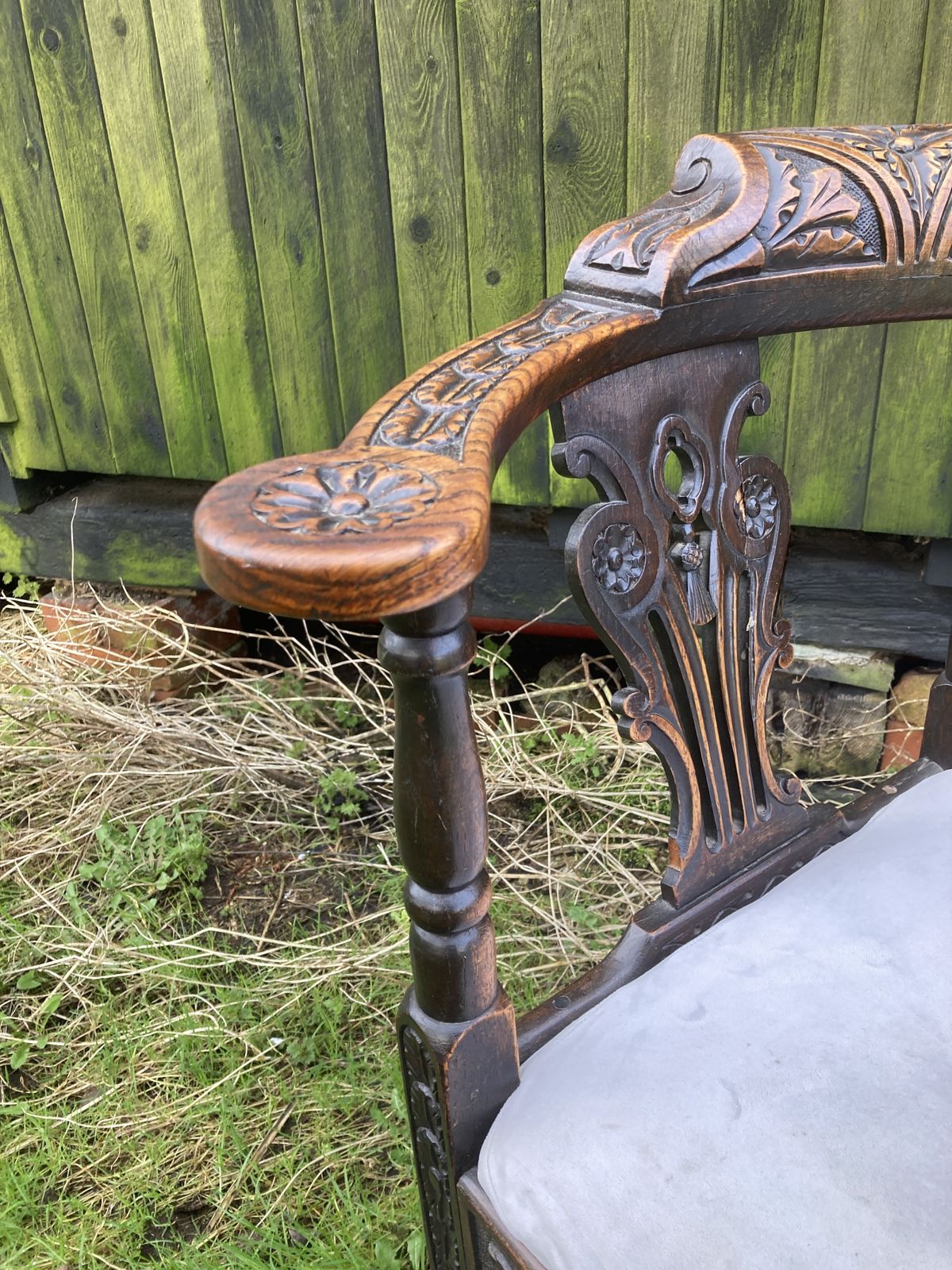 Pair Of Victorian Carved Corner Chairs photo Furniture