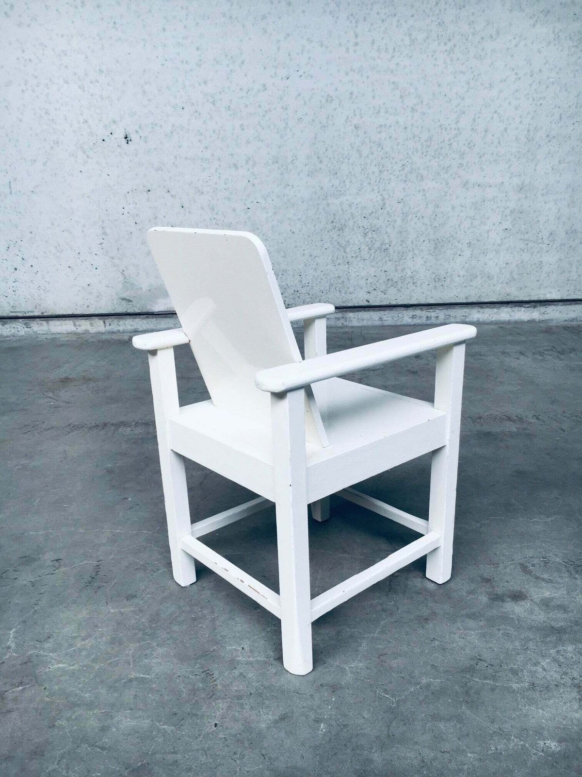 Furniture Art Deco Period Handmade Childs Arm Chair Set, 1920's Belgium photo