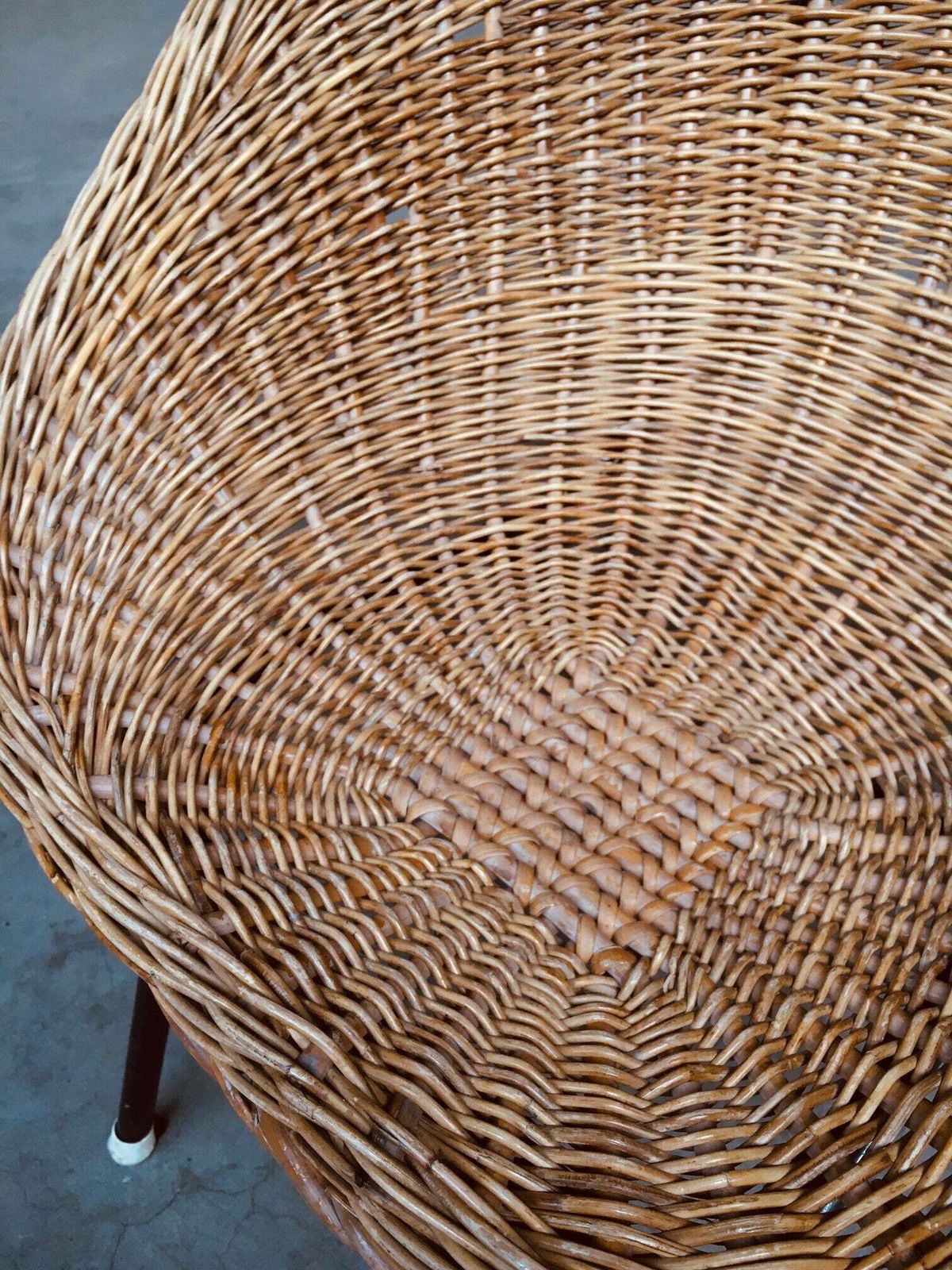 photo buy Wicker Lounge Chair In The Style Of Dirk Van Sliedregt For Rohé Noordwolde, Netherlands 1960's