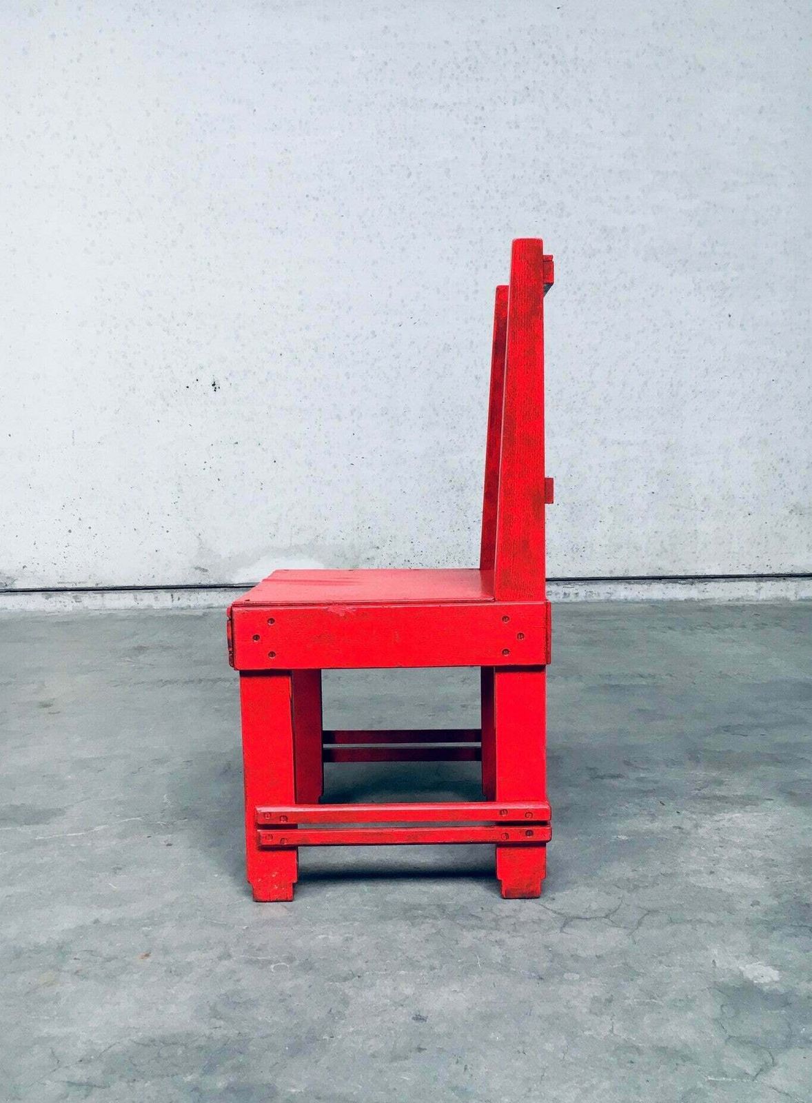De Stijl Beweging Ontwerp Rode Stoel, Toegeschreven Aan Jan Wils, Jaren 1920, Nederland photo buy