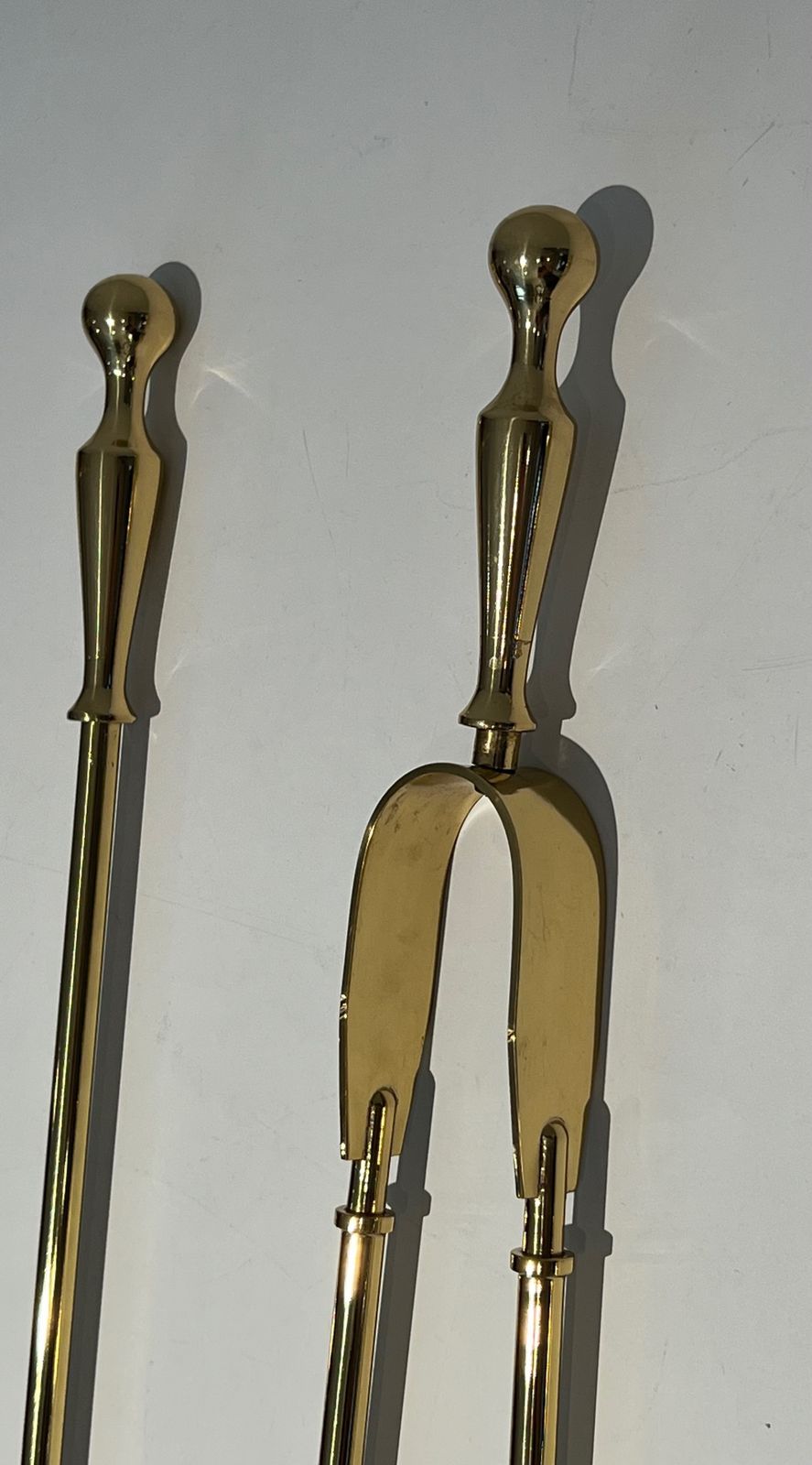 photo buy Neoclassical Style Brass Fire Kit