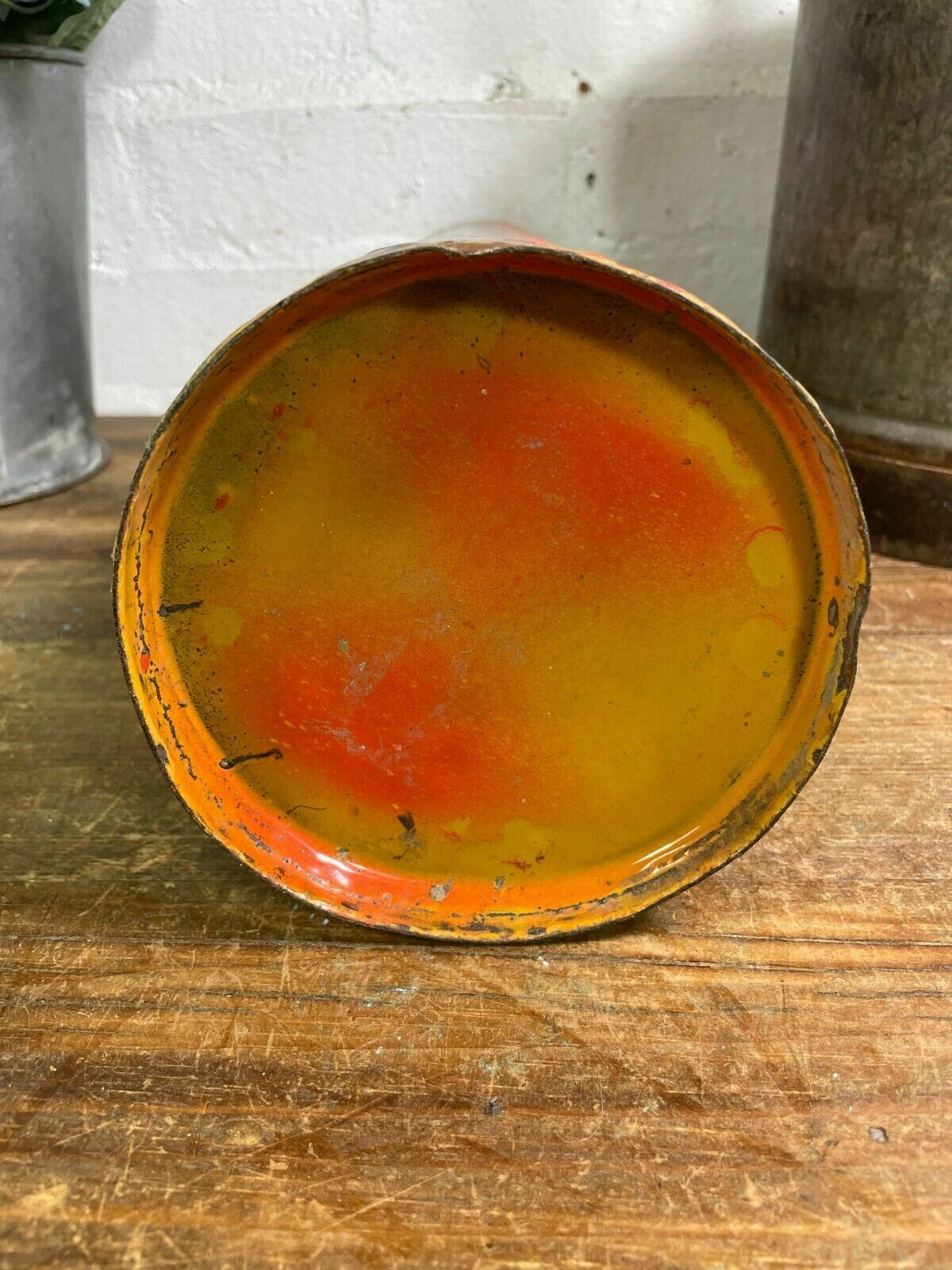 Large Vintage Hungarian Retro Mid Century Enamel Vase photo buy