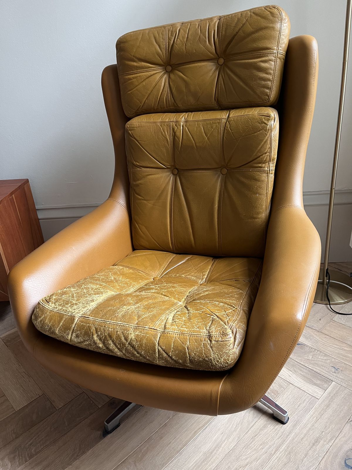 1970s Peem Leather Adjustable Armchair ,Finland photo for sale