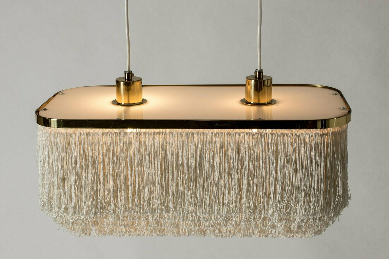 Vintage Fringe Pendant Light By Hans Dagen Jakobsson, 1960s photo vintage