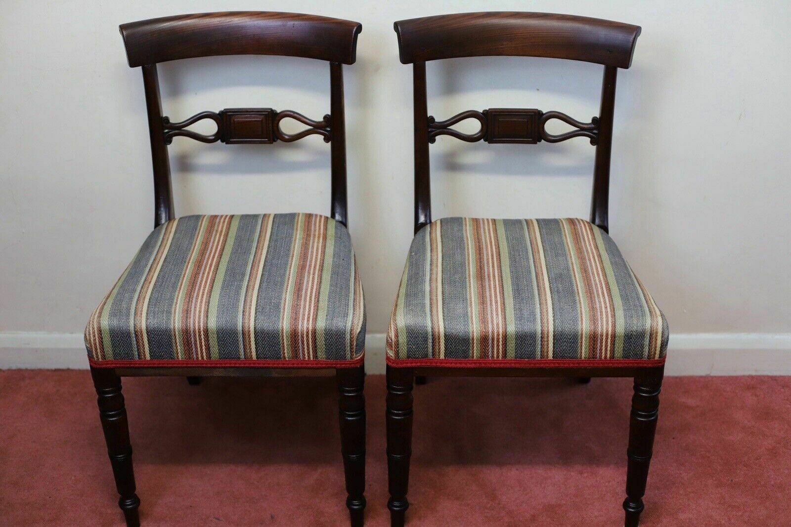 photo buy Lovely Set Of Five Victorian Mahogany Bar Back Dining Chairs