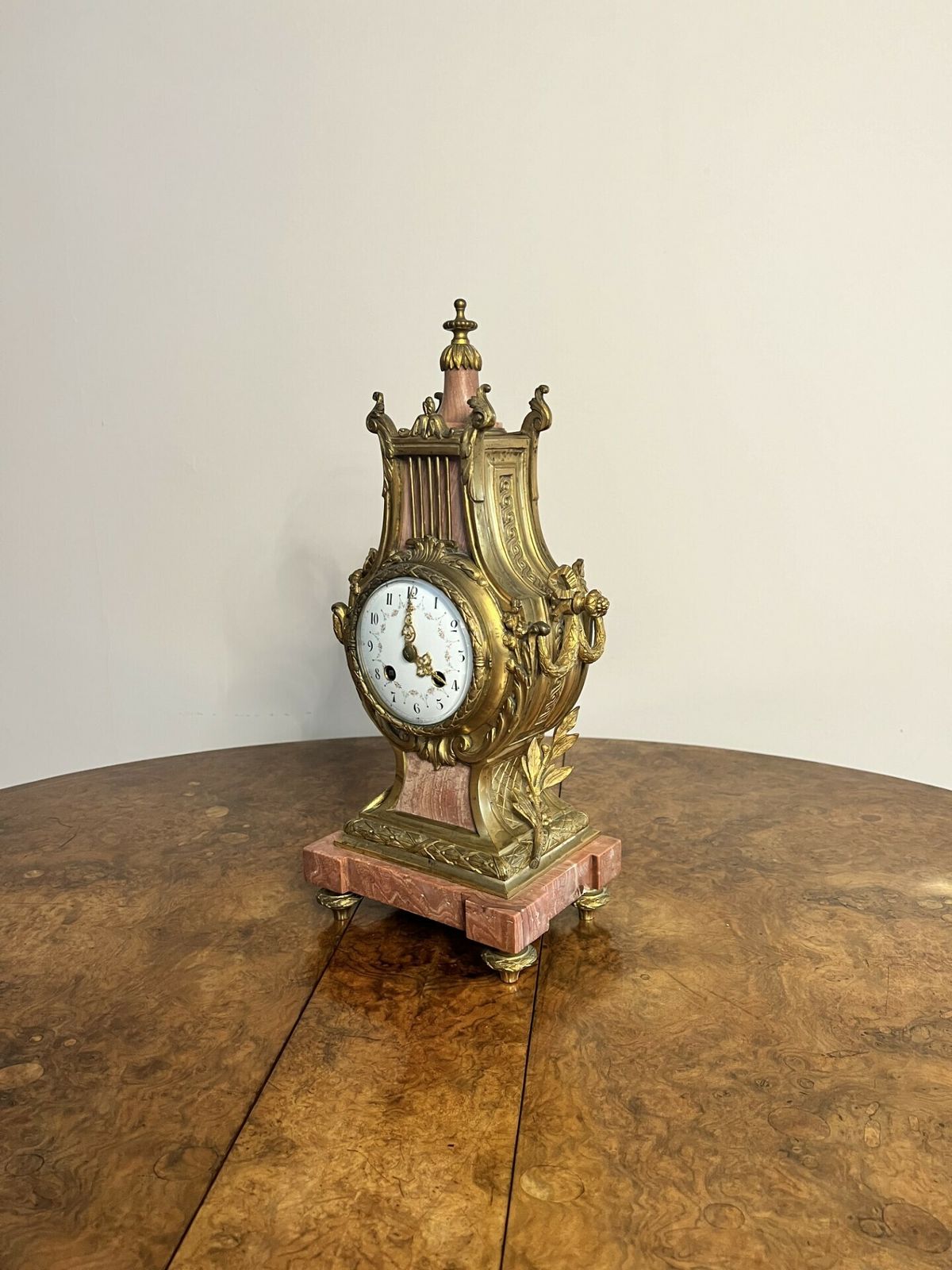 Unusual Antique Quality French Mantle Clock photo vinterior
