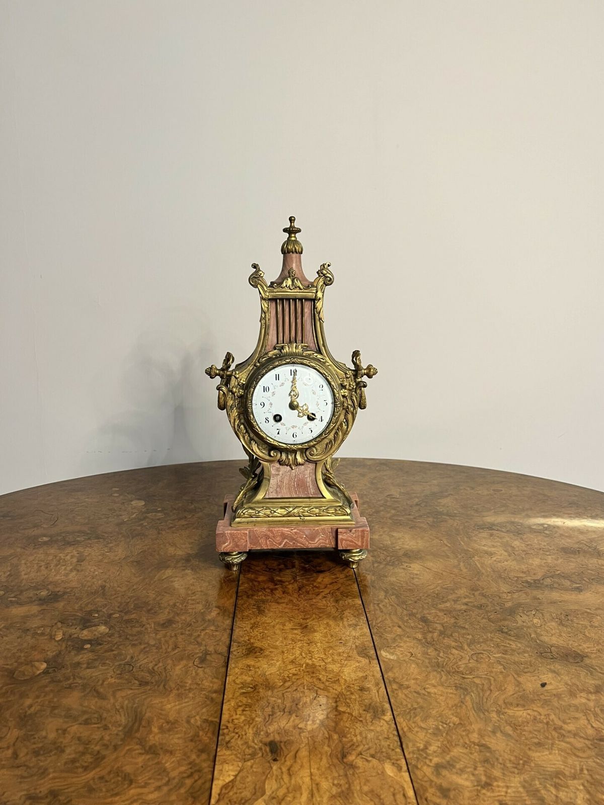 photo furniture Unusual Antique Quality French Mantle Clock