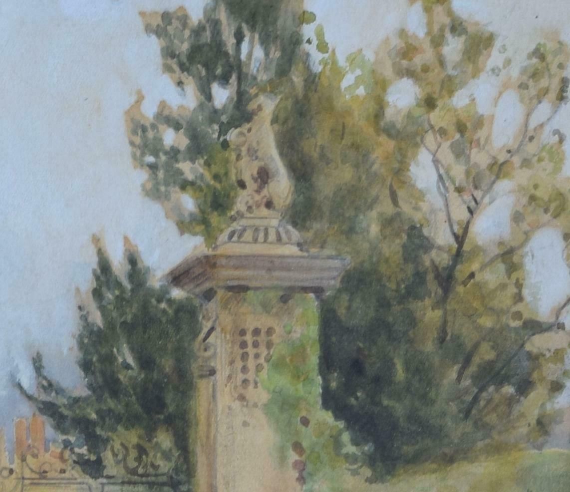 George Frederick Nicholls St John's College, Cambridge Wren Bridge Watercolour By G F Nicholls Early 20th Century photo for sale