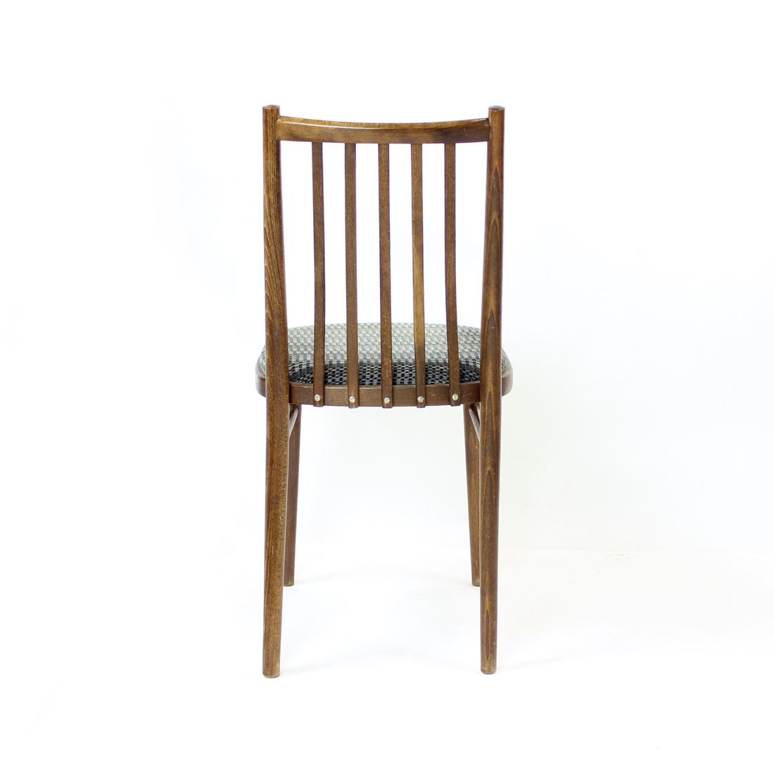 photo for sale Set Of 4 Dining Chairs In Dark Oak By Ton, Czechoslovakia 1960s