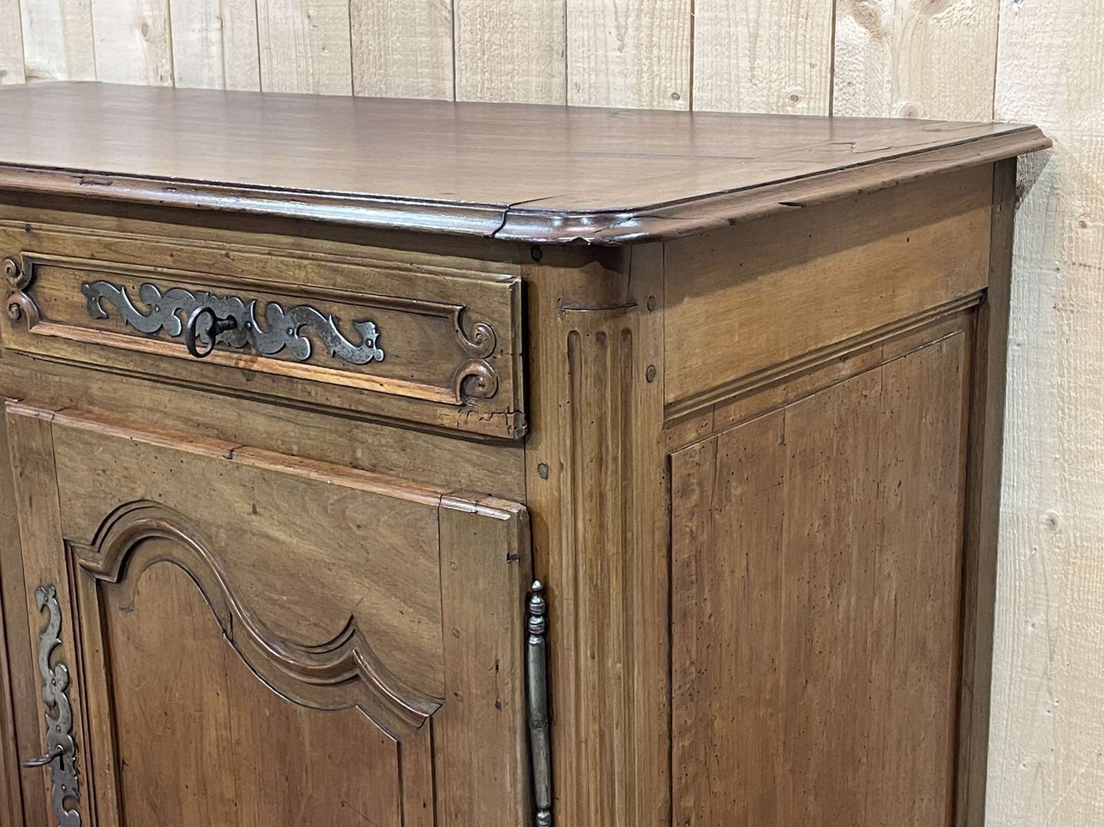 Furniture Louis XV Buffet In Cherry And Oak, Early 19th Century photo