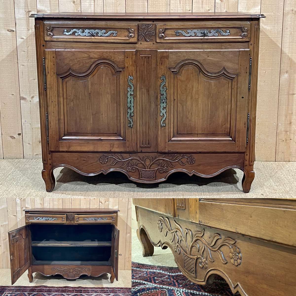 Louis XV Buffet In Cherry And Oak, Early 19th Century