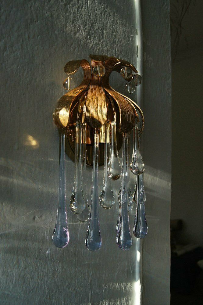 Crystal Wall Lights By Palme & Walter Palwa, 1960s, Set Of 2 photo 1113.0