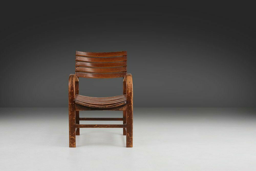 Art Deco Wooden Armchair, 1930s photo 874.0