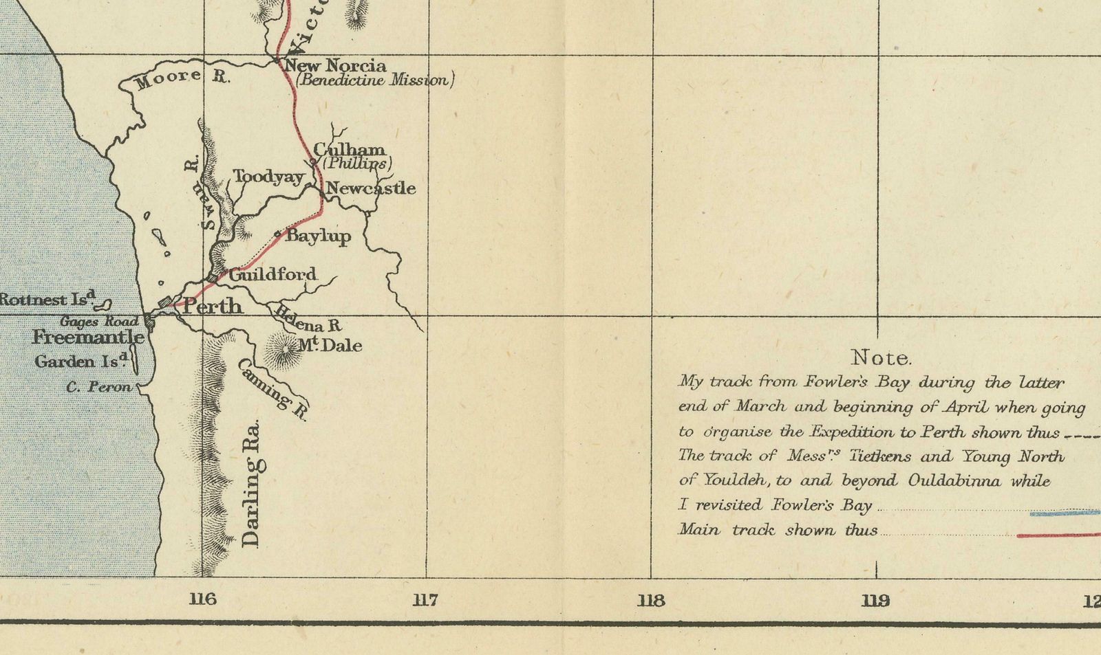 The 4000km Exploration Of Ernest Giles From Beltena To Perth, Australia In 1875 photo 317.0