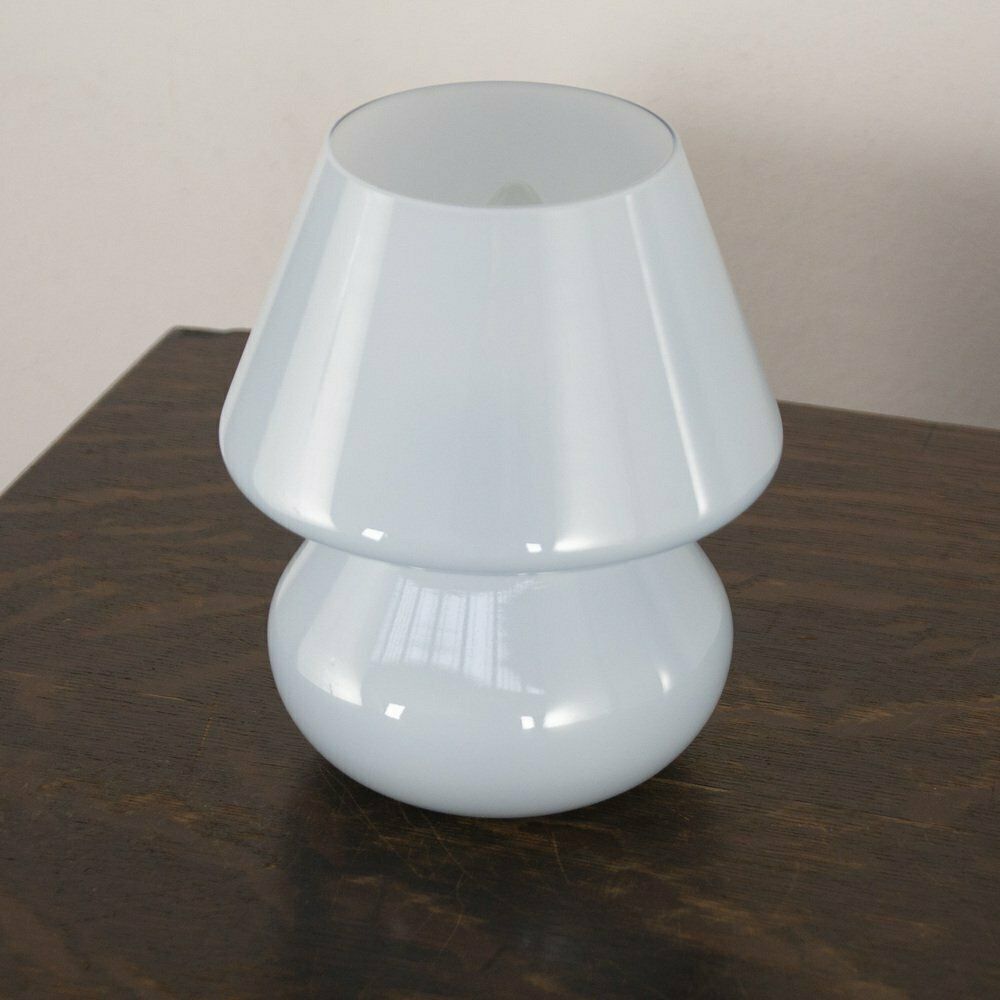Italian Murano Glass Mushroom Lamps, 1990s, Set Of 2 photo vinterior