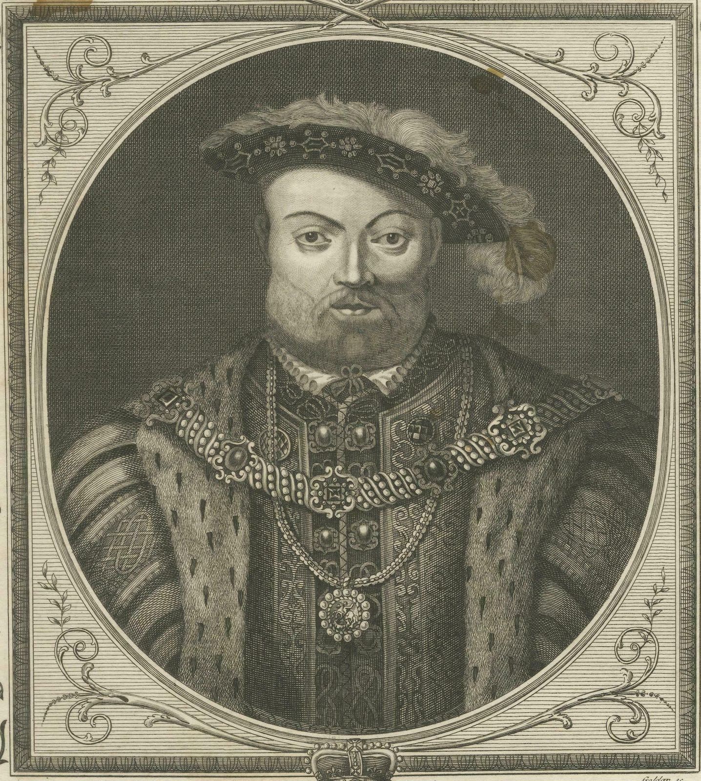 1784 Engraved Portrait Of William Cecil, Elizabethan Mastermind photo for sale