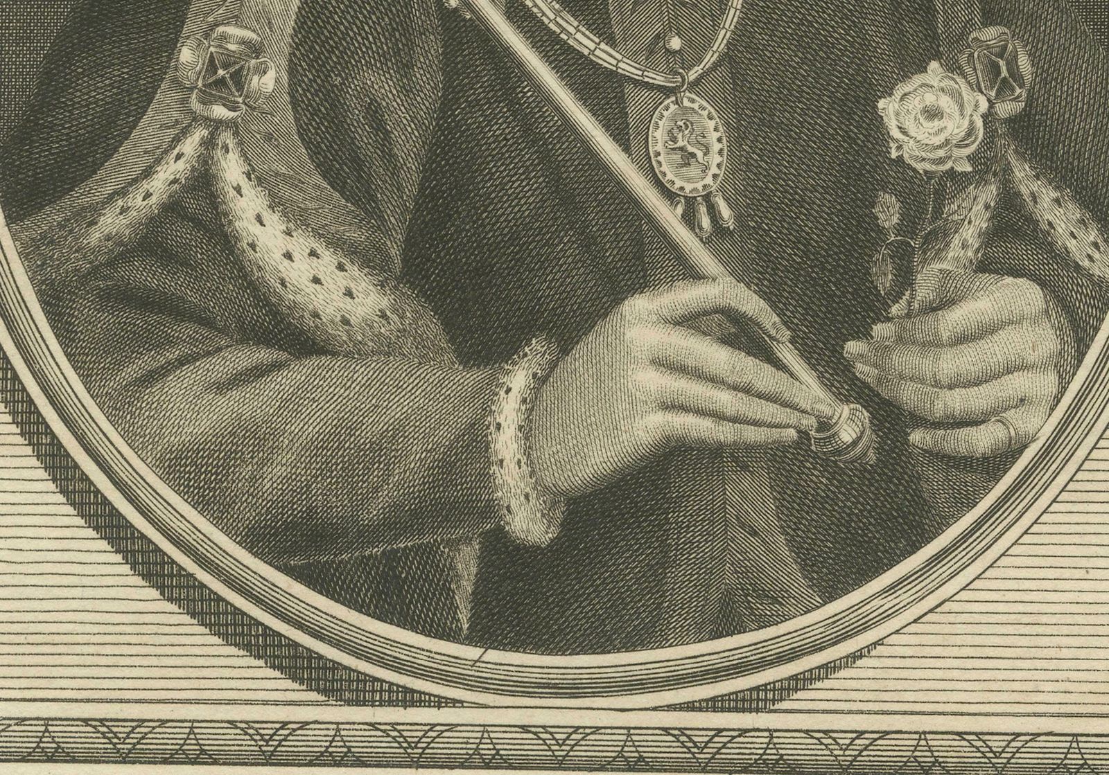 1787 Engraved Portrait Of King Henry IV   Lancastrian Sovereign photo 273.0